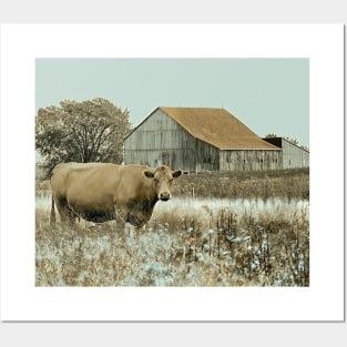 Red Roof and Cow No.1A Posters and Art